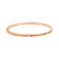 14kt Yellow-White Gold Slender Classy Diamond Bangle,,hi-res view 1