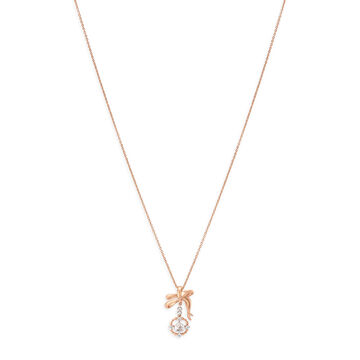 Knot-inspired 14kt Rose Gold Pendant with Chain