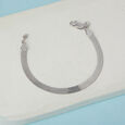 Smooth Glide Silver Bracelet,,hi-res view 1
