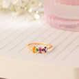 Radiant Pink Tourmaline & Gold Finger Ring,,hi-res view 1