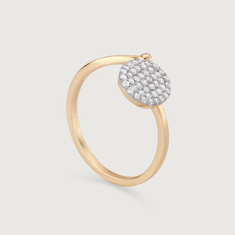 Glowing Halo 14KT Gold & Diamond Ring