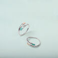 Pastel Pop Silver Toe Rings,,hi-res view 1