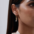 Playful Cascade Pearl Hoop Earrings,,hi-res view 2
