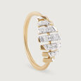 Light Show Gold & Diamond Finger Ring,,hi-res view 4