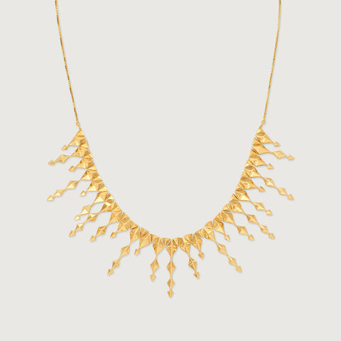 Bold Radiant Gold Necklace
