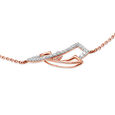 14KT Rose Gold Sensuous Sparkle Diamond Bracelet,,hi-res view 3