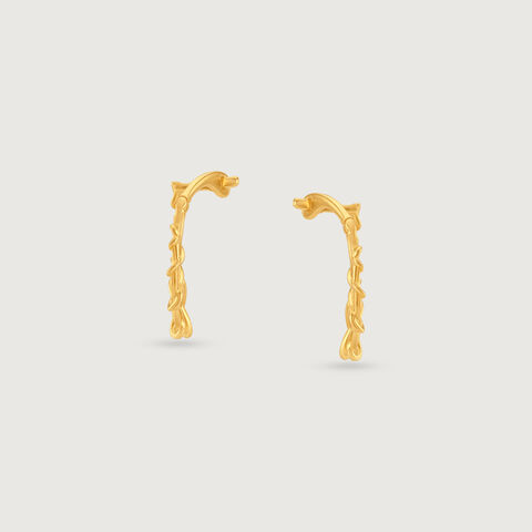 Airy Radiant Gold Hoop Earrings
