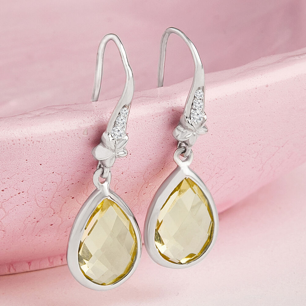 HYERES LOR】25SS☆ Champagne Full Moon SIL 1Touch Earrings