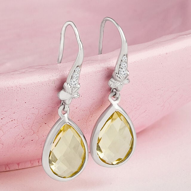 Graceful Silver Hoop Earrings,,hi-res image number null