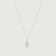 Minimal Drop Silver Necklace,,hi-res view 4