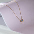 Celestial Vision Evil Eye Gold Pendant with Chain,,hi-res view 1
