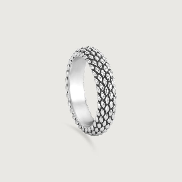 Textured Plate Silver Ring,,hi-res image number null