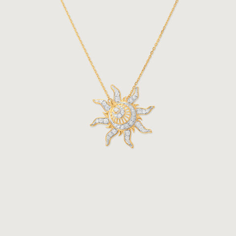 Solar Radiance Diamond Necklace
