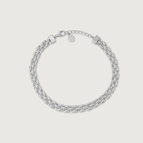 Refined Link Silver Bracelet