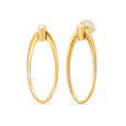 14KT Yellow Gold Bold And Beautiful Drop Earrings,,hi-res view 3