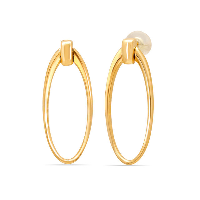 14KT Yellow Gold Bold And Beautiful Drop Earrings,,hi-res image number null
