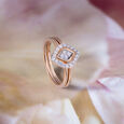 Vintage Glam Gold & Diamond Finger Ring,,hi-res view 2