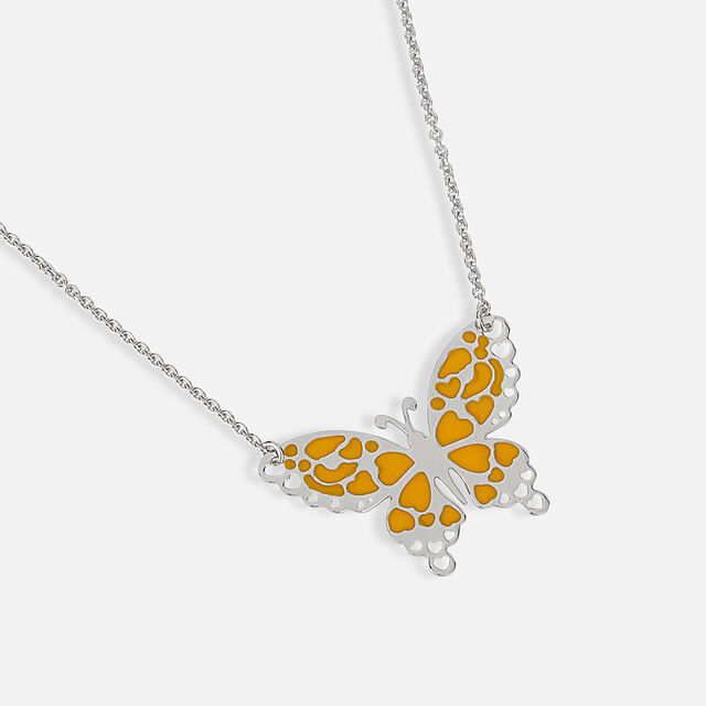 Flutter Chic Silver Necklace,,hi-res image number null