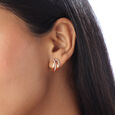 Blushing Swirl Diamond Earrings,,hi-res view 2