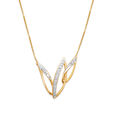 14KT Yellow Gold Verdant Majesty Diamond Necklace,,hi-res view 3