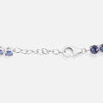 Deep Blue Bling Silver Bracelet,,hi-res view 5