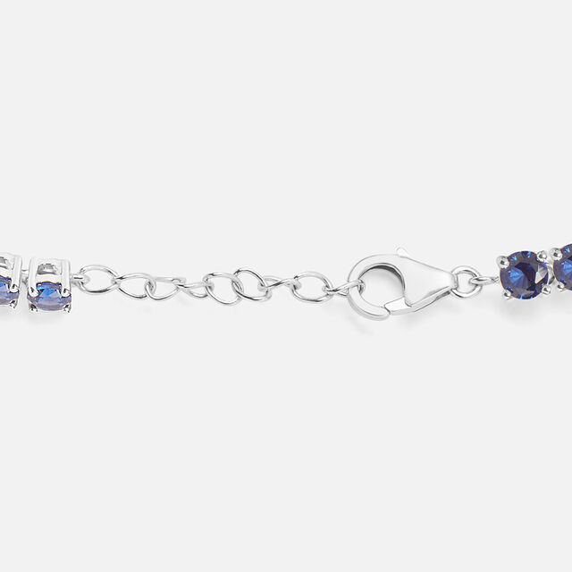 Deep Blue Bling Silver Bracelet,,hi-res image number null