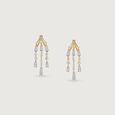 Radiant Cascade Diamond Drop Earrings,,hi-res view 3