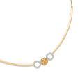 14KT Yellow Gold Radiant Tri-Circle Diamond Necklace,,hi-res view 3