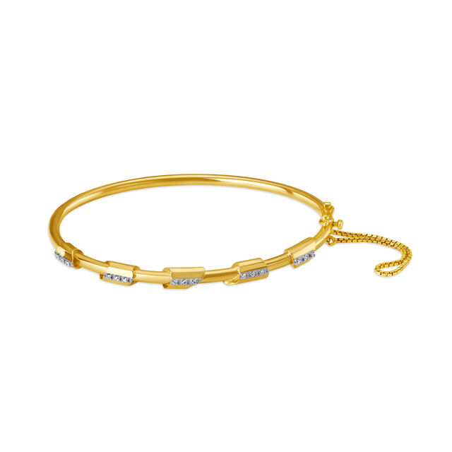 14KT Yellow Gold Colours at Work Bangle,,hi-res image number null