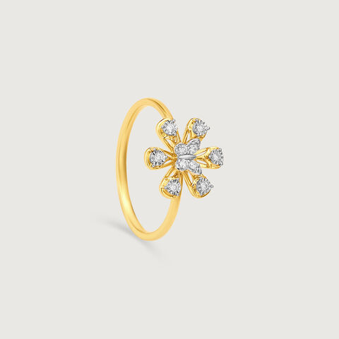 Floral Flutter Diamond Ring