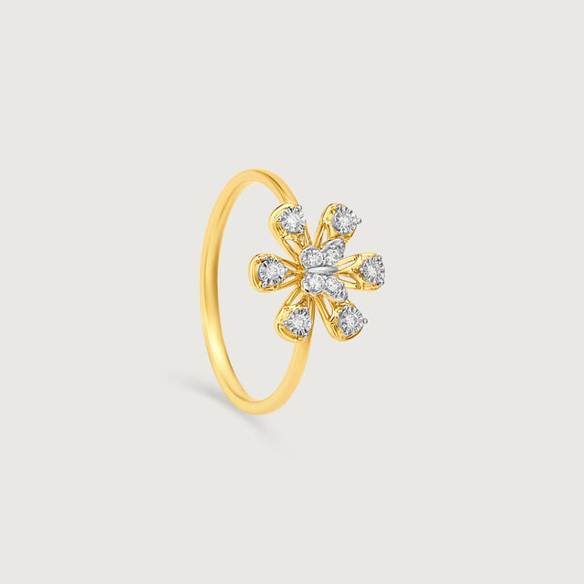 Floral Flutter Diamond Ring,,hi-res image number null