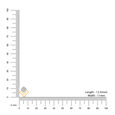 14KT  Yellow Gold Sparkling Trio of Rhombus Diamond Stud Earring,,hi-res view 4