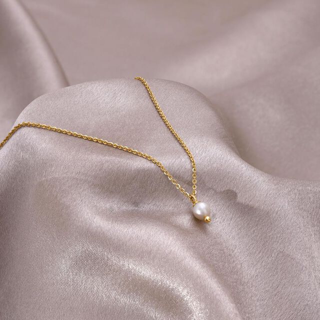 Stellar Loop Pearl Necklace,,hi-res image number null