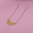 Flutter Chic Silver Necklace,,hi-res view 1