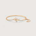 Cosmic Comet Cuff 14KT Diamond Bangle,,hi-res view 2