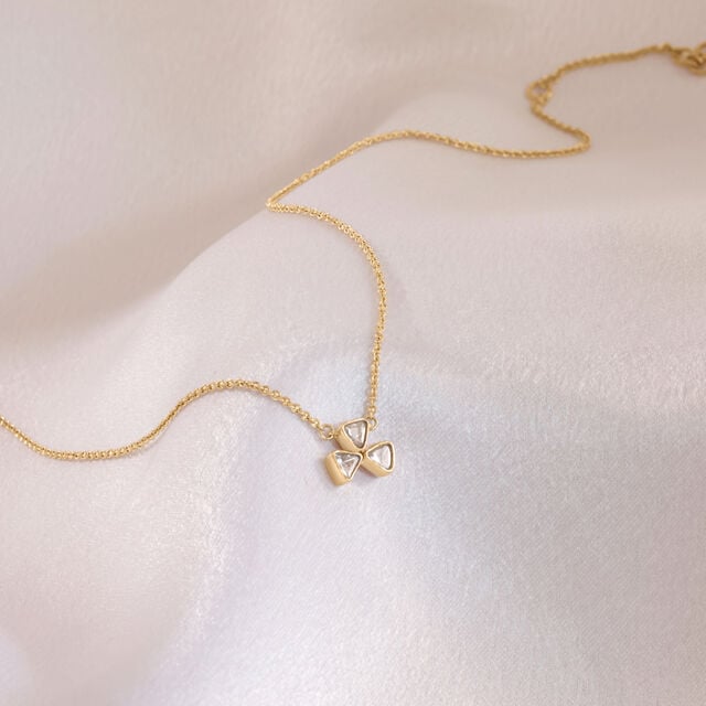 Delicate Blossom Polki Necklace,,hi-res image number null