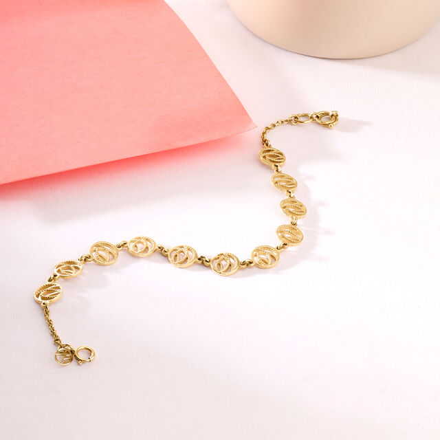 Celestial Curl Gold Bracelet,,hi-res image number null