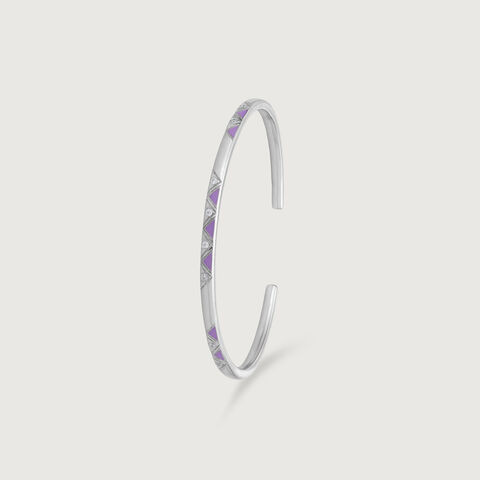 Subtle Spark Silver Bangle