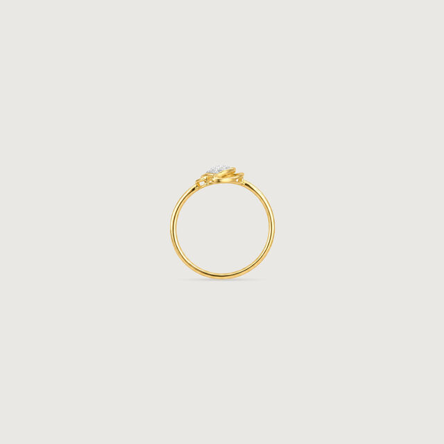 Fluid Embrace Diamond Platinum Gold Ring,,hi-res image number null