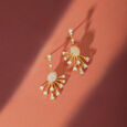 Celestial Opal & Diamond Drop Earrings,,hi-res view 1