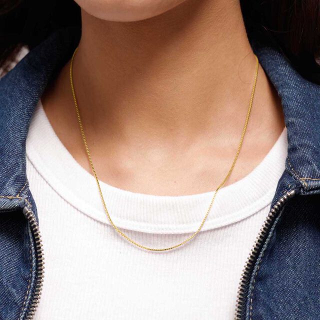 Sleek Shine Gold Chain,,hi-res image number null