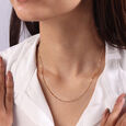 14KT Yellow-White Gold Link Chain,,hi-res view 2