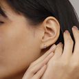 Soft Spark Diamond Hoop Earrings,,hi-res view 2