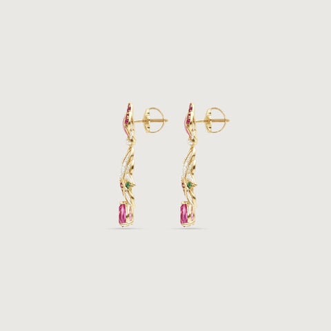 Blossoming Radiance Diamond Drop Earrings