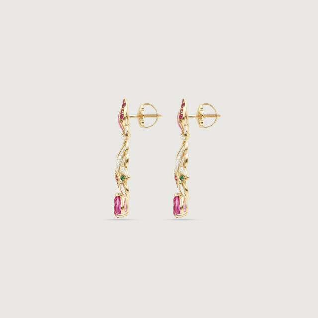 Blossoming Radiance Diamond Drop Earrings,,hi-res image number null