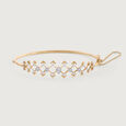Zig-Zag Elegance Gold & Diamond Bangle,,hi-res view 4