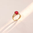 Bold Contemporary Ruby Ring,,hi-res view 1