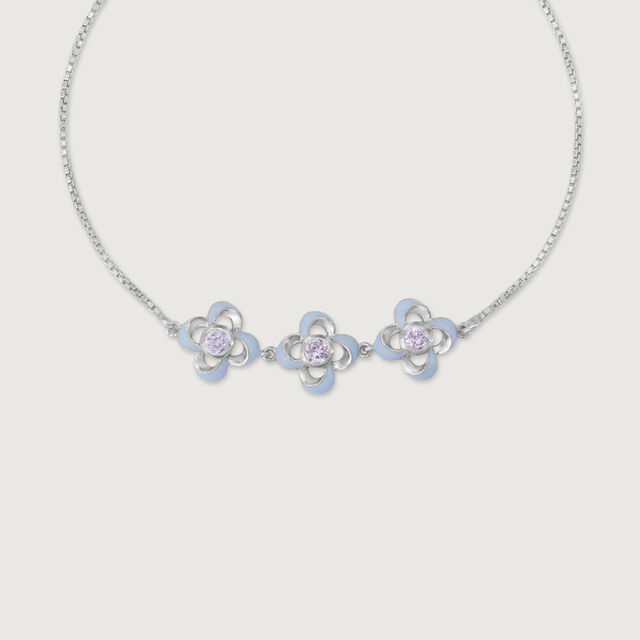 Playful Bloom Silver Bracelet,,hi-res image number null