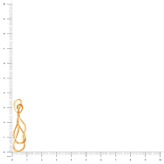 18KT Yellow Gold Music-inspired Drop Earrings,,hi-res image number null