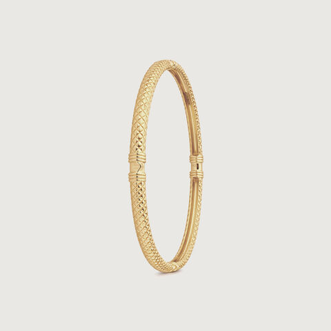 Textured Classic Gold Bangle